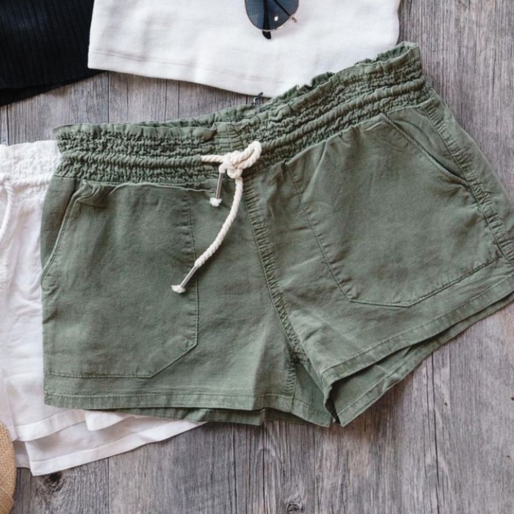 Green shorts